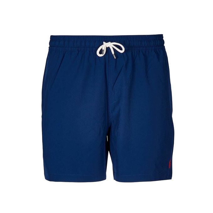 SOLID COLOR SWIM SHORTS Man Navy