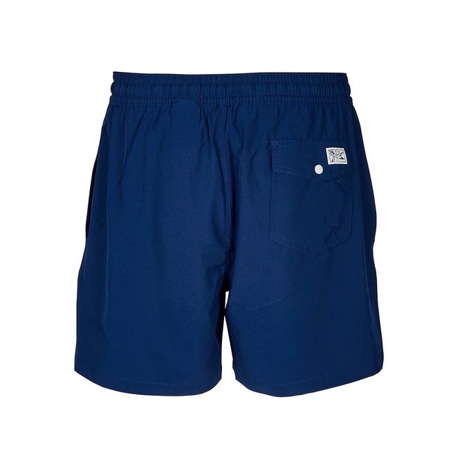 SOLID COLOR SWIM SHORTS Man Navy