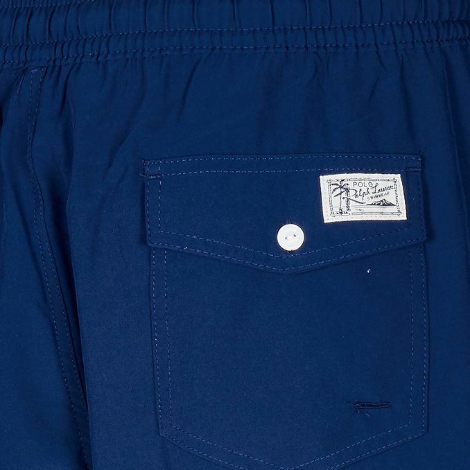 SOLID COLOR SWIM SHORTS Man Navy