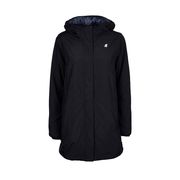 SOPHIE MICRO RIPSTOP MARMOTTA MID JACKET Woman Black Pure grey SOPHIE MICRO RIPSTOP MARMOTTA MID JACKET Woman Black Pure grey