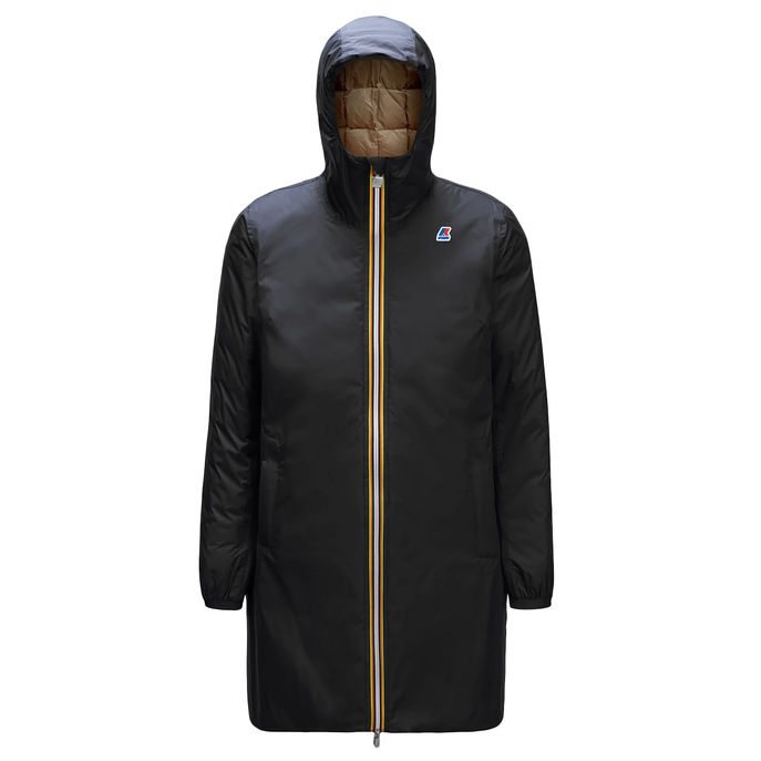 K-WAY SOPHIE THERMO PLUS 2 DOUBLE JACKET Woman Black pure beige ...