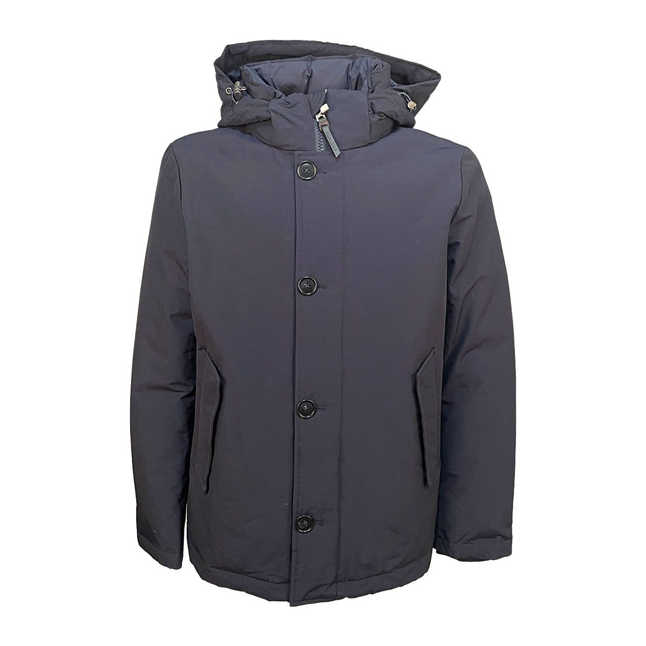 WOOLRICH SOUTH BAY GREEN JACKET Man Melton blue | Mascheroni Store