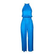 SPENTO JACQUARD GEOMETRIC JUMPSUIT Woman Blu imperial SPENTO JACQUARD GEOMETRIC JUMPSUIT Woman Blu imperial
