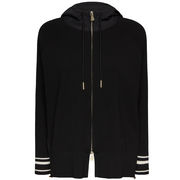 SPORTY CARDIGAN WITH STRIPED EDGES SPORTY CARDIGAN WITH STRIPED EDGES