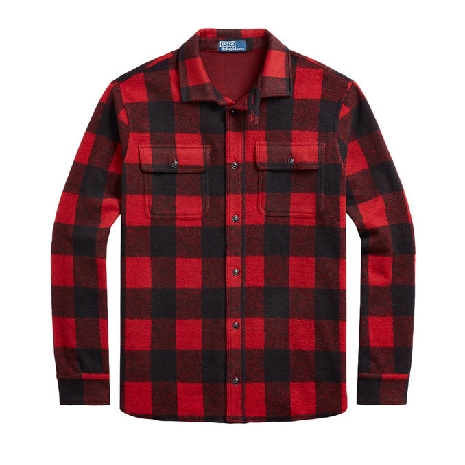 SPORTY SHIRT Man Madison Red Polo Black