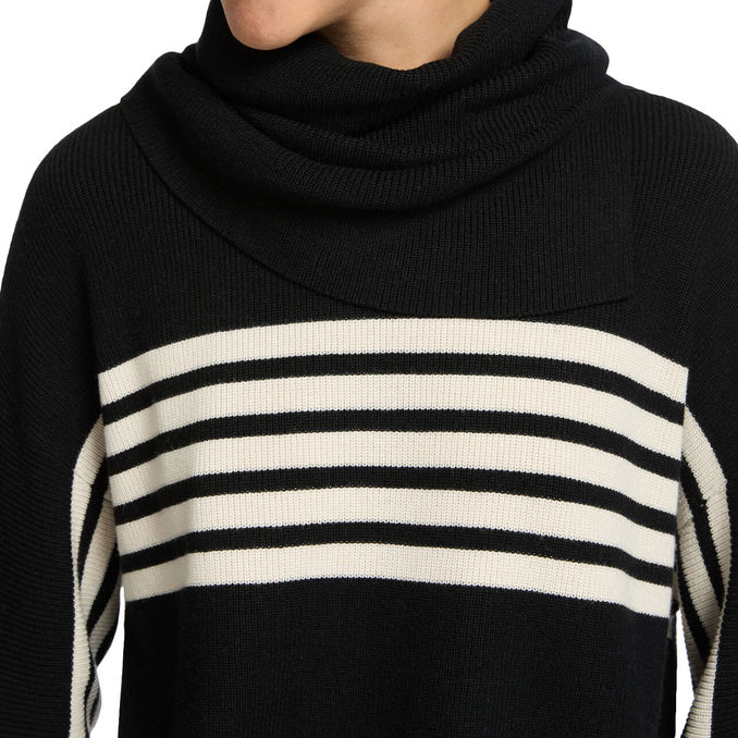 SPORTY SWEATER WITH DETACHABLE COLLAR