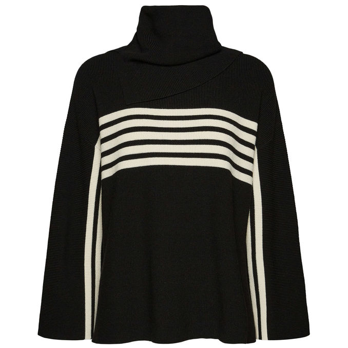 SPORTY SWEATER WITH DETACHABLE COLLAR