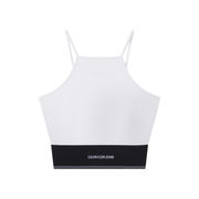 SPORTY TOP WITH LOGO Woman Bright White SPORTY TOP WITH LOGO Woman Bright White