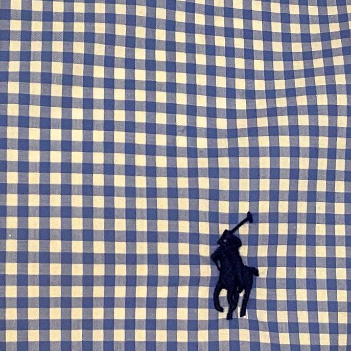 SQUARED BUTTON DOWN SLIM SHIRT Man Light blue White