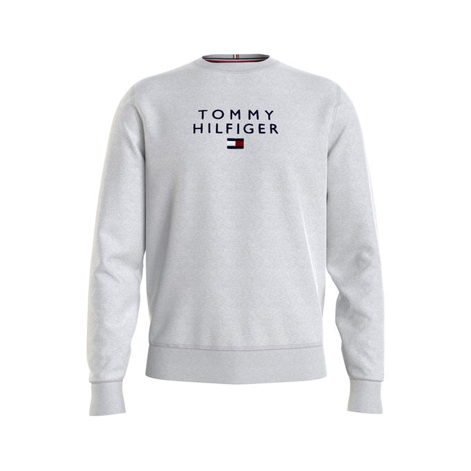 tommy flag sweatshirt white