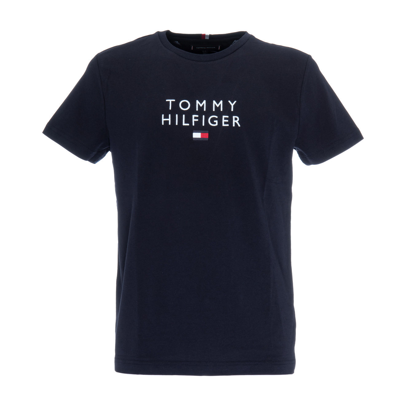 TOMMY HILFIGER STACKED FLAG T-SHIRT Man Desert Sky | Mascheroni Store