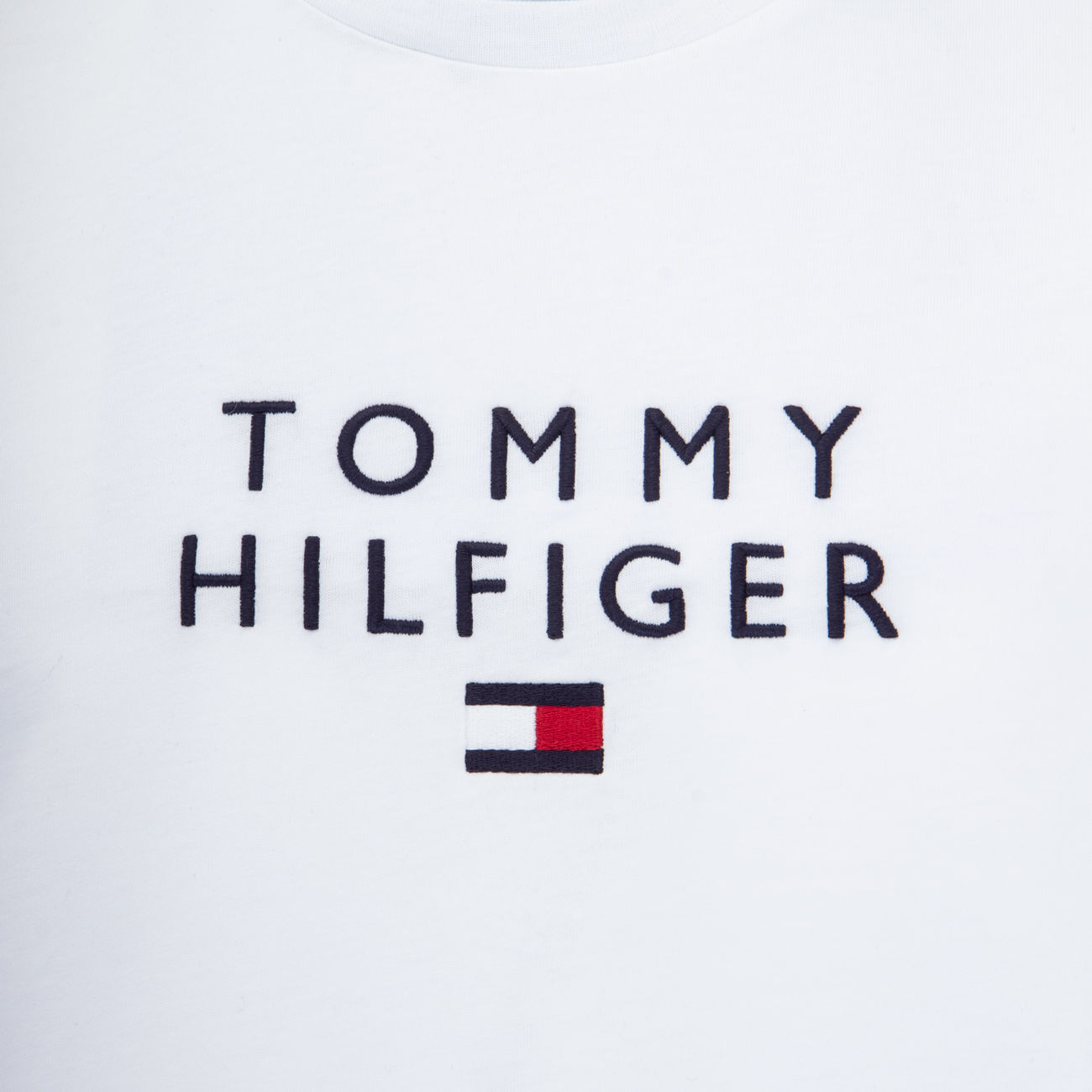 TOMMY HILFIGER STACKED FLAG T-SHIRT Man White | Store