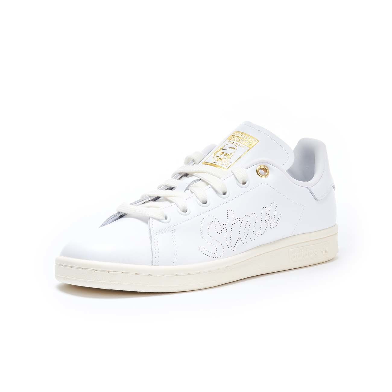 Adidas Originals W Stan Smith Black GOLD Khaki Off White Shoes