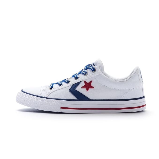 STAR PLAYER EV OX SNEAKERS Boy White navy gym red