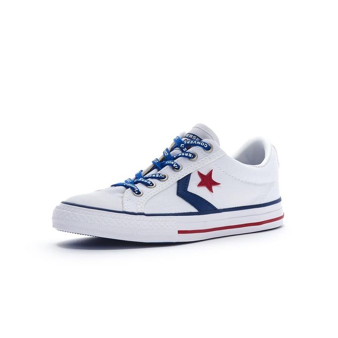 STAR PLAYER EV OX SNEAKERS Boy White navy gym red
