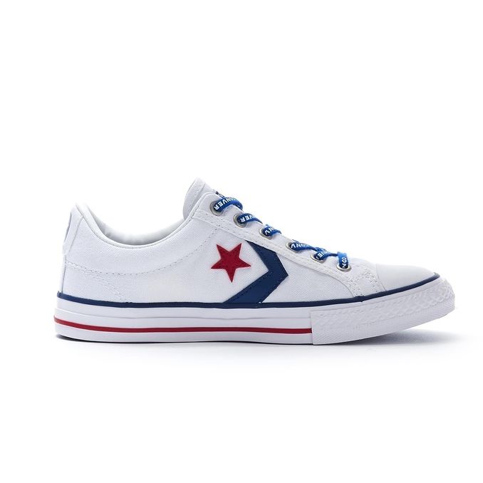 STAR PLAYER EV OX SNEAKERS Boy White navy gym red