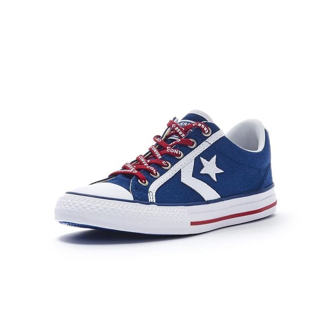 STAR PLAYER EV OX SNEAKERS Kid Navy white red