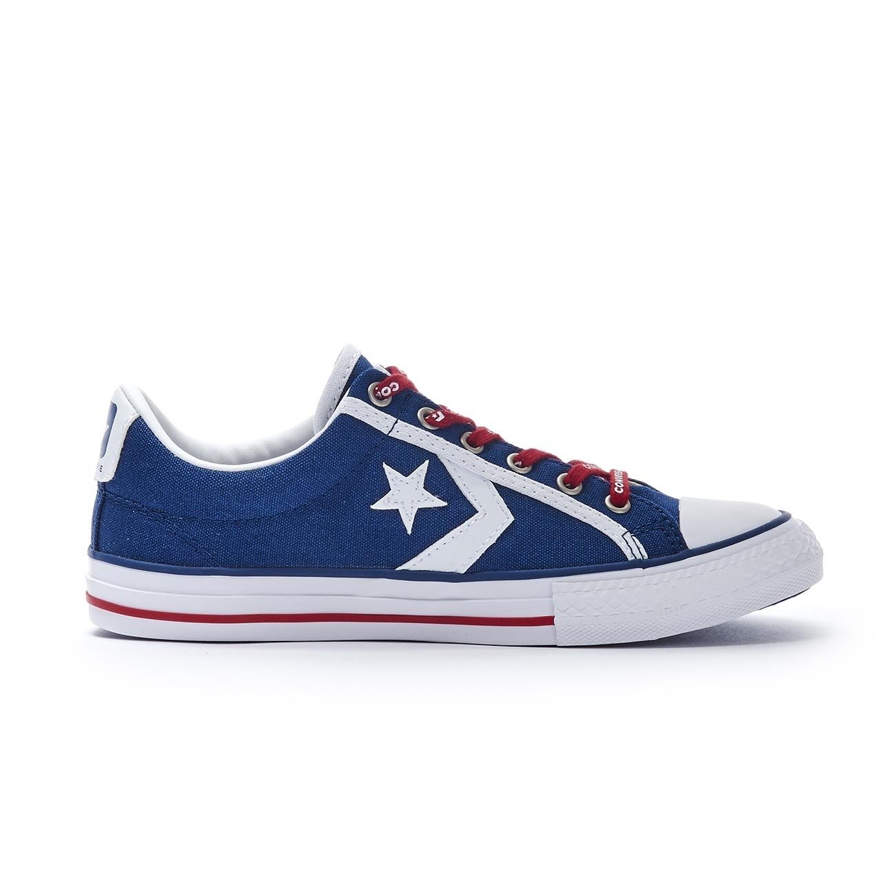 CONVERSE SNEAKERS STAR PLAYER EV OX Kid Navy white red ... أشخاص مشهورين