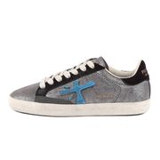 STEVEN LAME' SNEAKERS Woman Grey Light blue STEVEN LAME' SNEAKERS Woman Grey Light blue