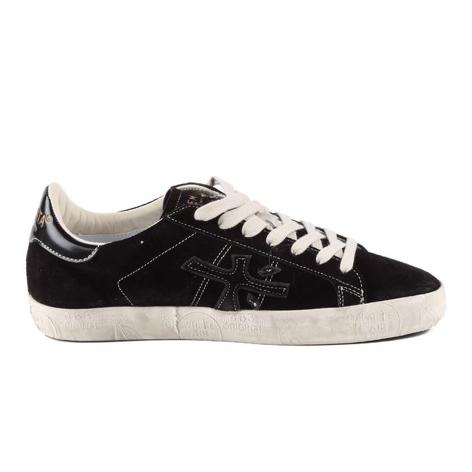 STEVEN SNEAKER IN LEATHER Man Black