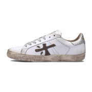 STEVEND 4717 LEATHER SNEAKERS Woman White Grey STEVEND 4717 LEATHER SNEAKERS Woman White Grey