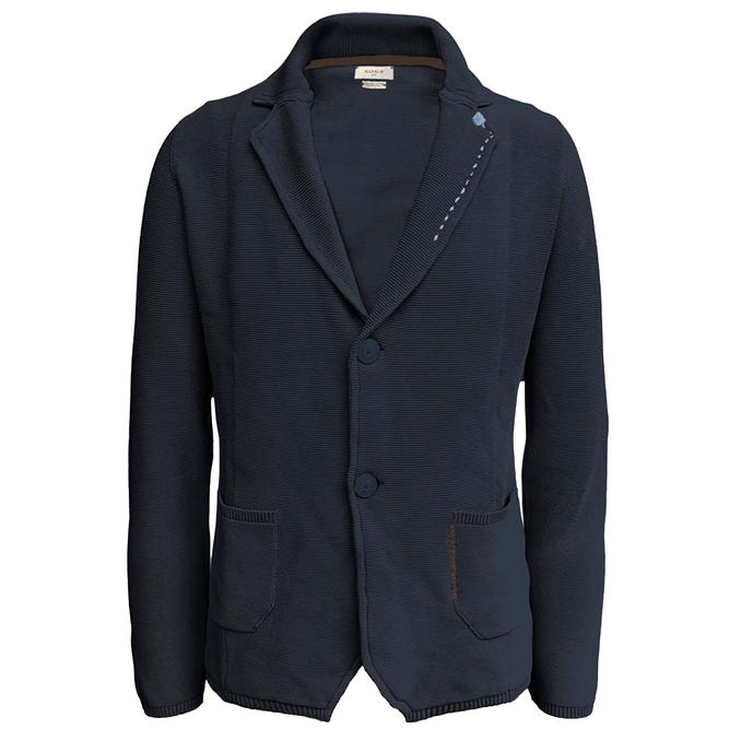 STONE WASH PIQUET JACKET