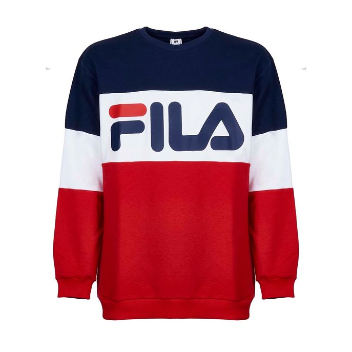 fila straight blocked crew sweatshirt