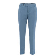 STRATCH COTTON SLIM CHINO TROUSERS Man Light Blue STRATCH COTTON SLIM CHINO TROUSERS Man Light Blue