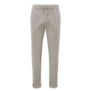 STRETCH 500 STRIPED VELVET TROUSERS Man Grey STRETCH 500 STRIPED VELVET TROUSERS Man Grey