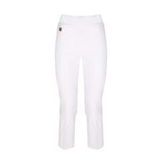 STRETCH CAPRI PANTS IN TECHNICAL FABRIC Woman White STRETCH CAPRI PANTS IN TECHNICAL FABRIC Woman White