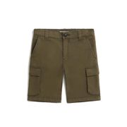 STRETCH CARGO BERMUDA SHORTS Boy Army Olive STRETCH CARGO BERMUDA SHORTS Boy Army Olive