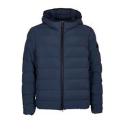 STRETCH DOWN JACKET KENOBI WITH ZIP AND HOOD Man Navy STRETCH DOWN JACKET KENOBI WITH ZIP AND HOOD Man Navy
