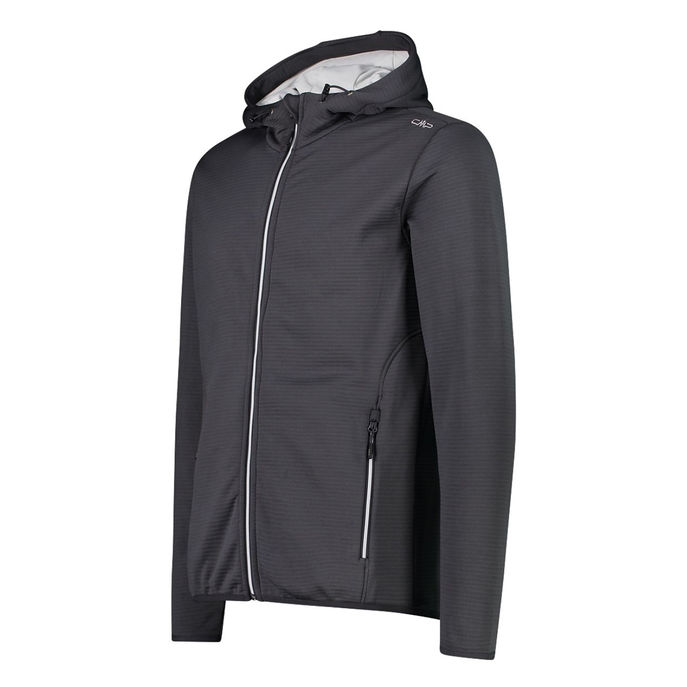 STRETCH FLEECE JACKET PERFORM Man Antracite