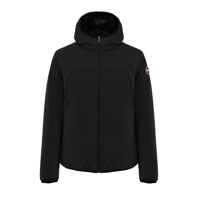 STRETCH HOODED JACKET Man Black