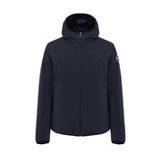 STRETCH HOODED JACKET Man Navy STRETCH HOODED JACKET Man Navy