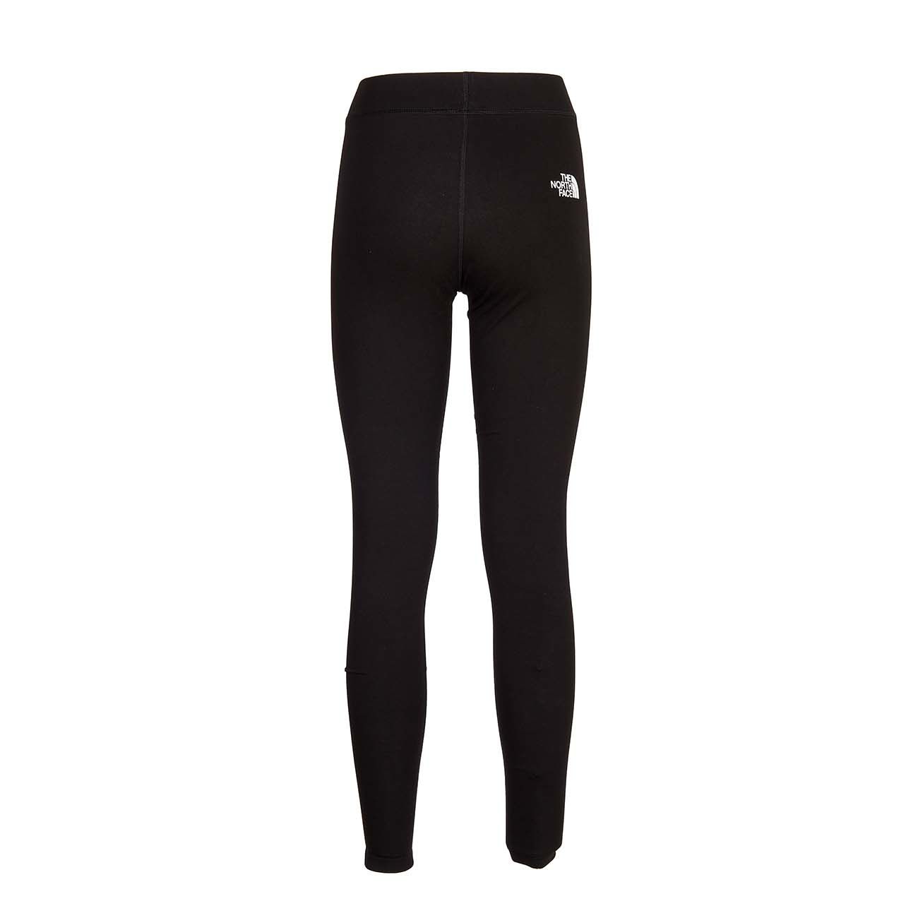 STRETCH LEGGINGS WITH SMALL PRINTED LOGO Woman Black 2013037409492