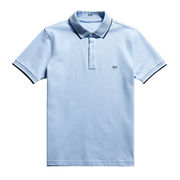 STRETCH POLO DB COLLAR Man Blue