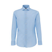STRIPED SLIM SHIRT Man White Light blue 1000 stripes STRIPED SLIM SHIRT Man White Light blue 1000 stripes