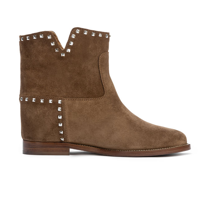 SUEDE ANKLE BOOTS WITH STUDS Woman Martora