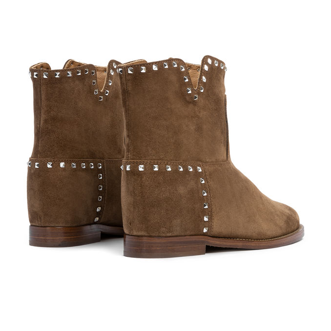 SUEDE ANKLE BOOTS WITH STUDS Woman Martora