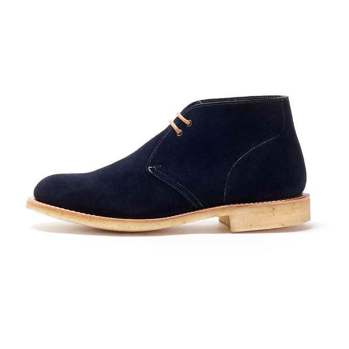 navy desert boots