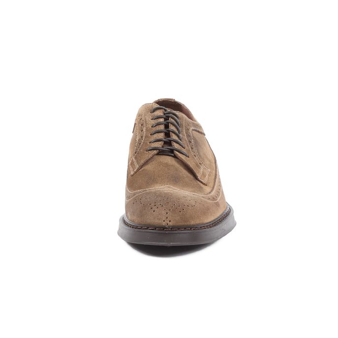 SUEDE LACES SHOES DERBY Man Tobacco