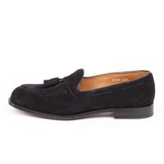 SUEDE LOAFERS WITH TASSELS Man Blue black SUEDE LOAFERS WITH TASSELS Man Blue black