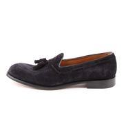 SUEDE LOAFERS WITH TASSELS Man Blue Black SUEDE LOAFERS WITH TASSELS Man Blue Black