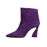 SUEDE PUMPS BOOTS Woman Purple SUEDE PUMPS BOOTS Woman Purple