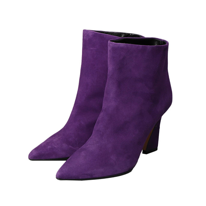 SUEDE PUMPS BOOTS Woman Purple