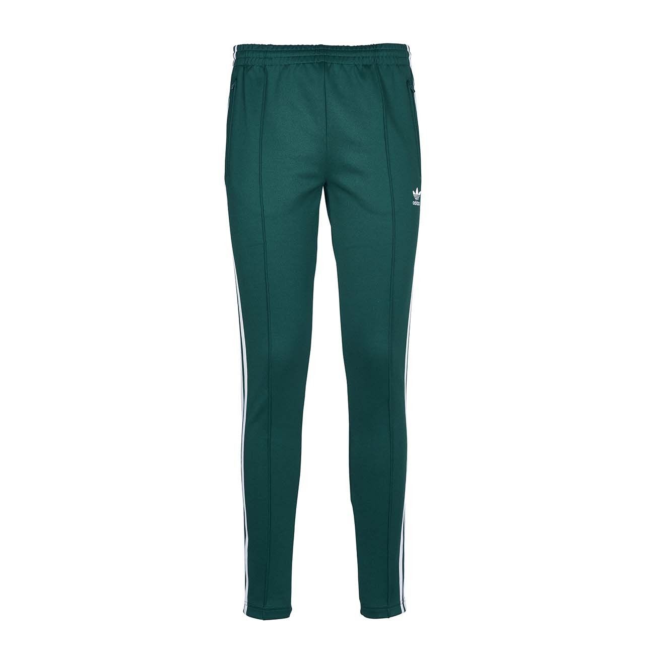green and white adidas pants
