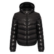 SUPER SHINY LACQUERED EFFECT DOWN JACKET Woman Black SUPER SHINY LACQUERED EFFECT DOWN JACKET Woman Black