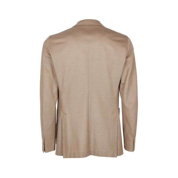 SUPERLIGHT COTTON JERSEY JACKET Man Camel