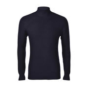 SWEATER IN WOOL Man Blu Navy SWEATER IN WOOL Man Blu Navy